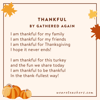 Happy Thanksgiving Day Poems - TDIAE